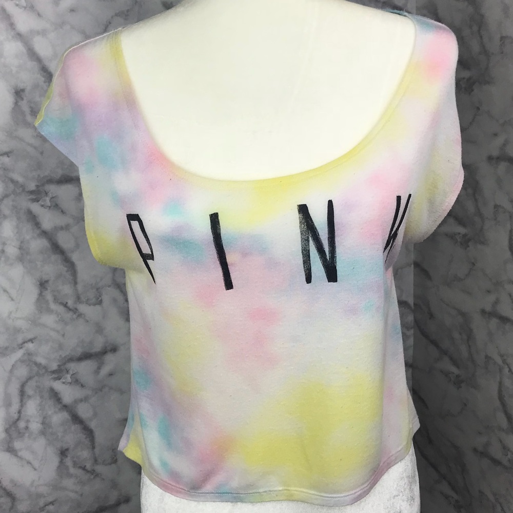 Pink VS Yoga Crop Top